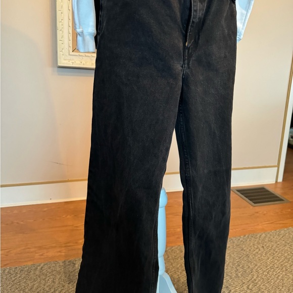 Dr. Denim Echo Black Wide Leg High Waisted Size 32/32 - Picture 13 of 14